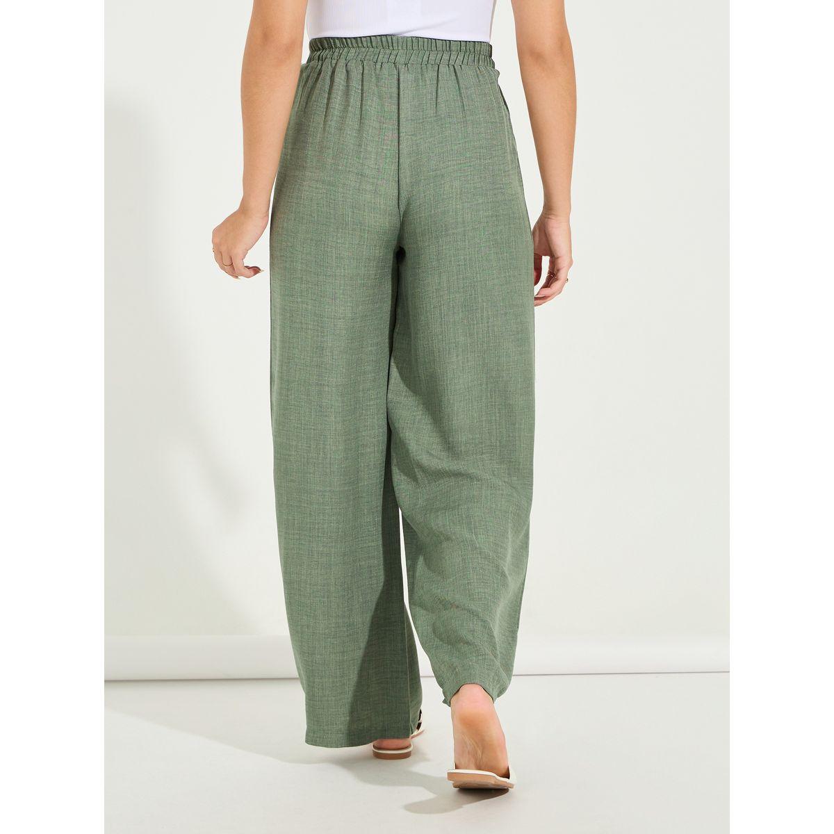 Styli Solid Wide Leg Linen Look Full Length Pants-women-clothing-bottoms-trousers-image-4