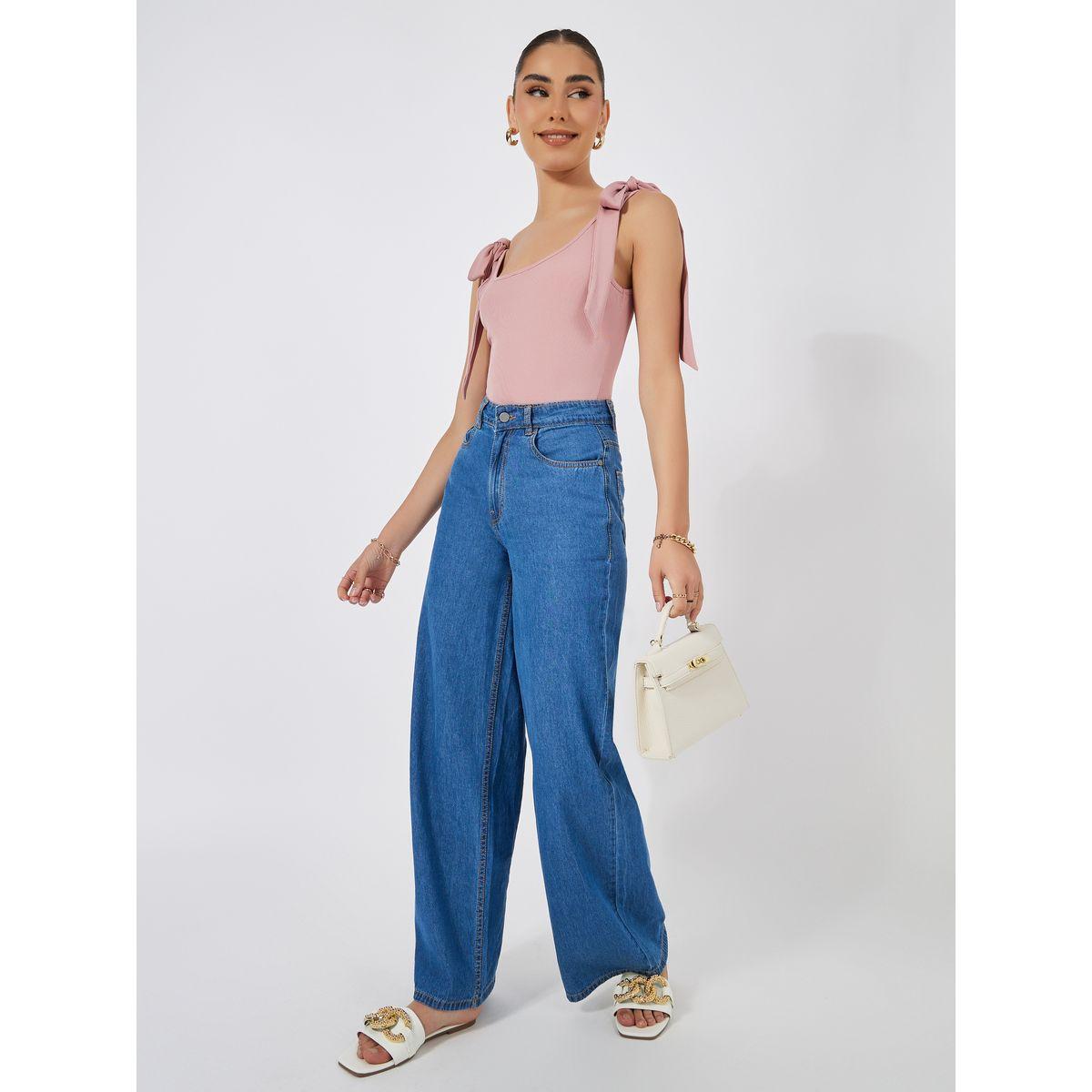 Styli Tie-Up Strap Rib Wide Neck Bodysuit-women-clothing-shirtsandblouses-blouses-image-2