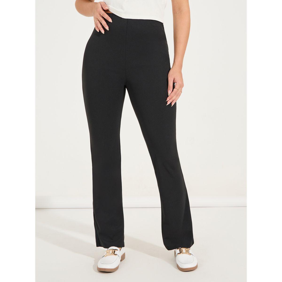 Styli Solid Tapered Full Length Trousers-women-clothing-bottoms-trousers-image-2