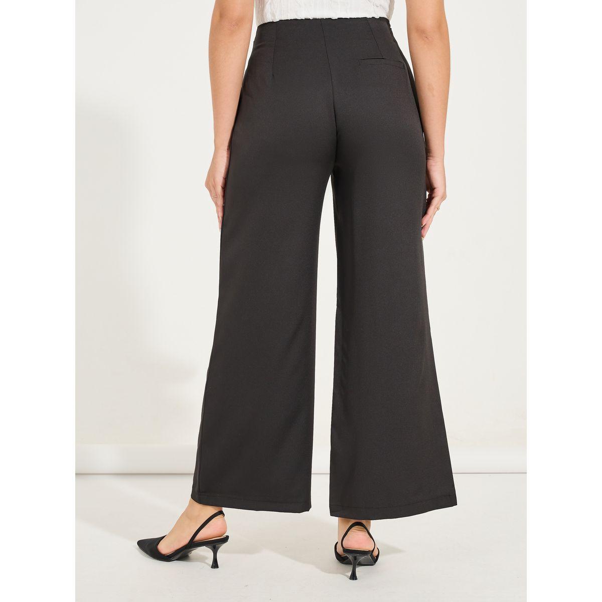 بنطال سادة بطول الكاحل مع ارجل واسعة-women-clothing-bottoms-trousers-image-4