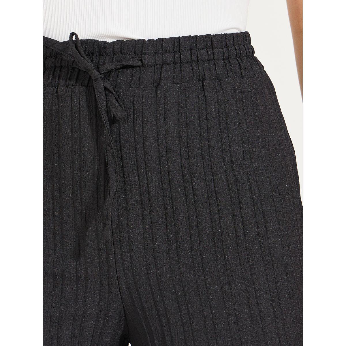 Styli Textured Wide Leg Pants with Drawstrings-women-clothing-bottoms-trousers-image-3