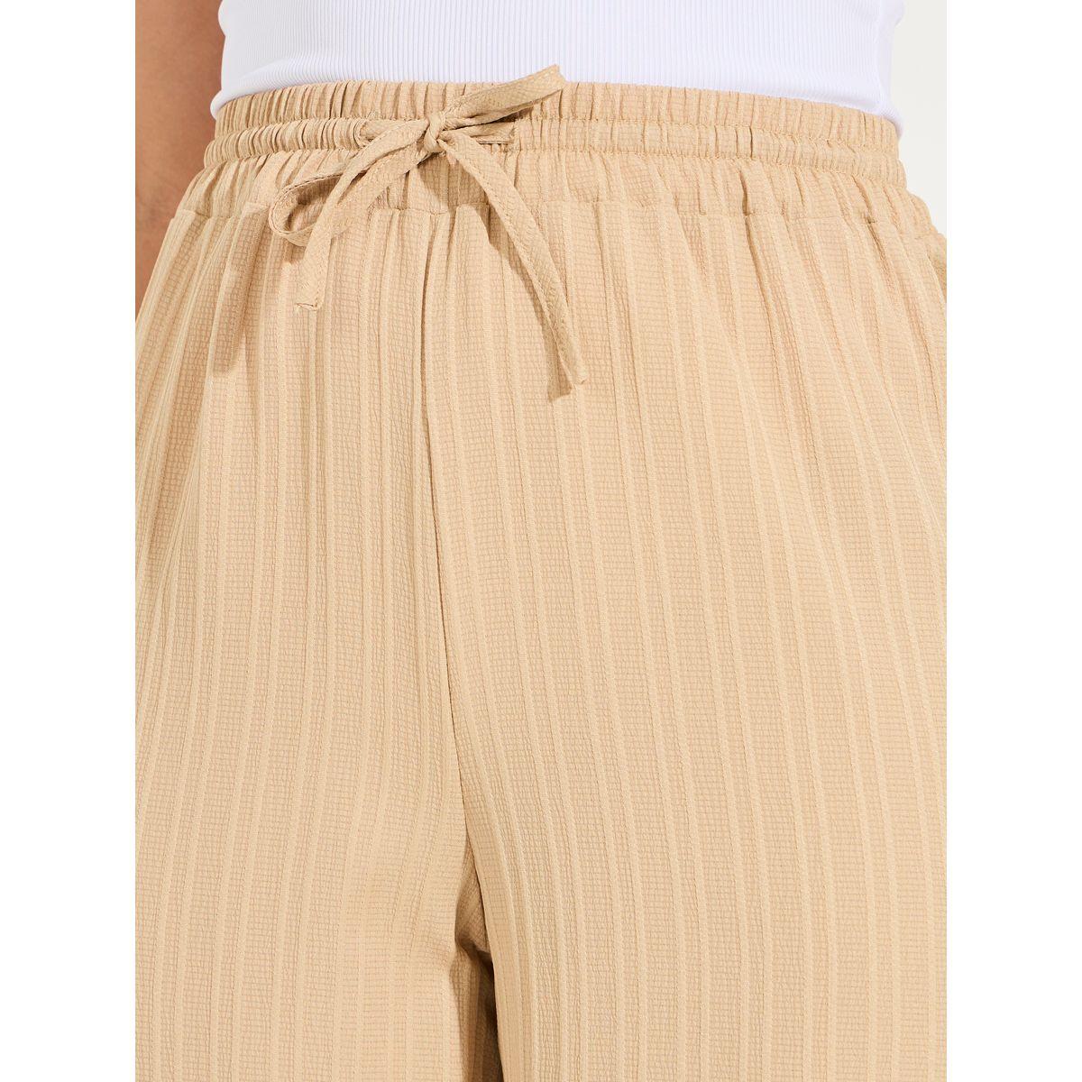 Styli Textured Wide Leg Pants with Drawstrings-women-clothing-bottoms-trousers-image-3