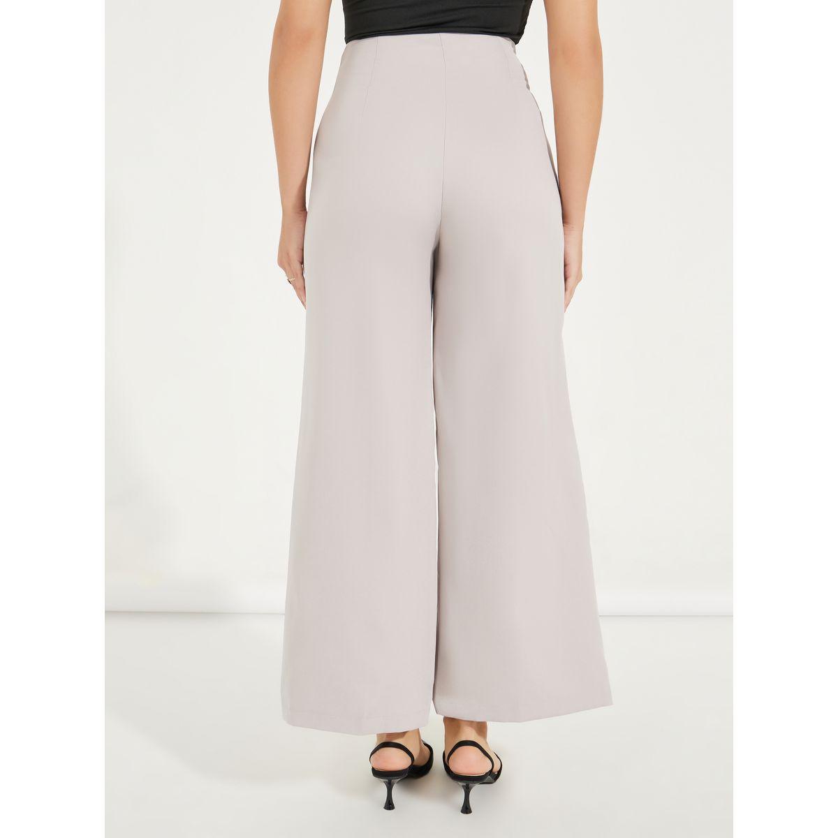 Styli Wide Leg Ankle Length Trousers with Conceal Zipper-women-clothing-bottoms-trousers-image-4