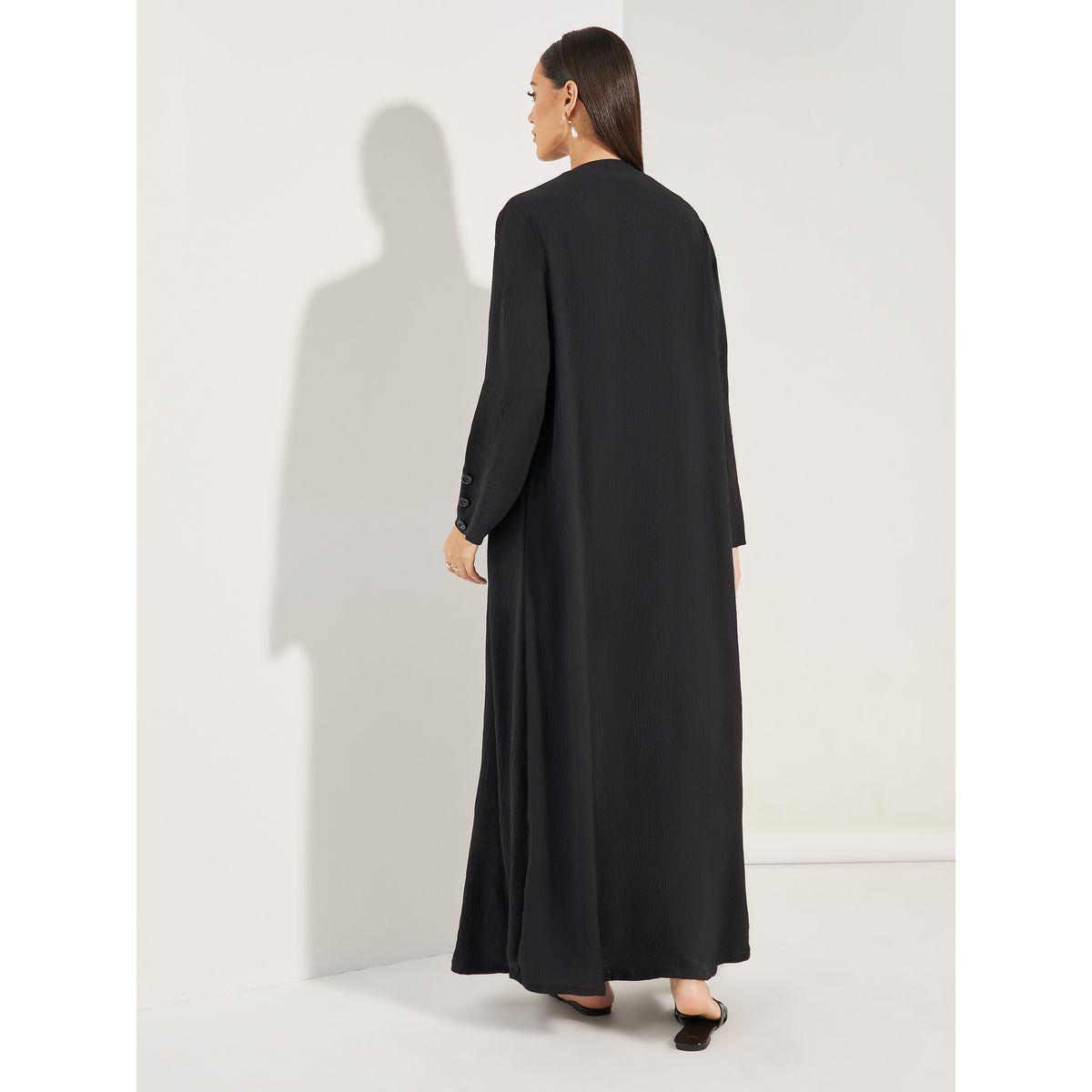 Styli Textured Abaya with Hijab-women-clothingaccessories-scarves-image-6