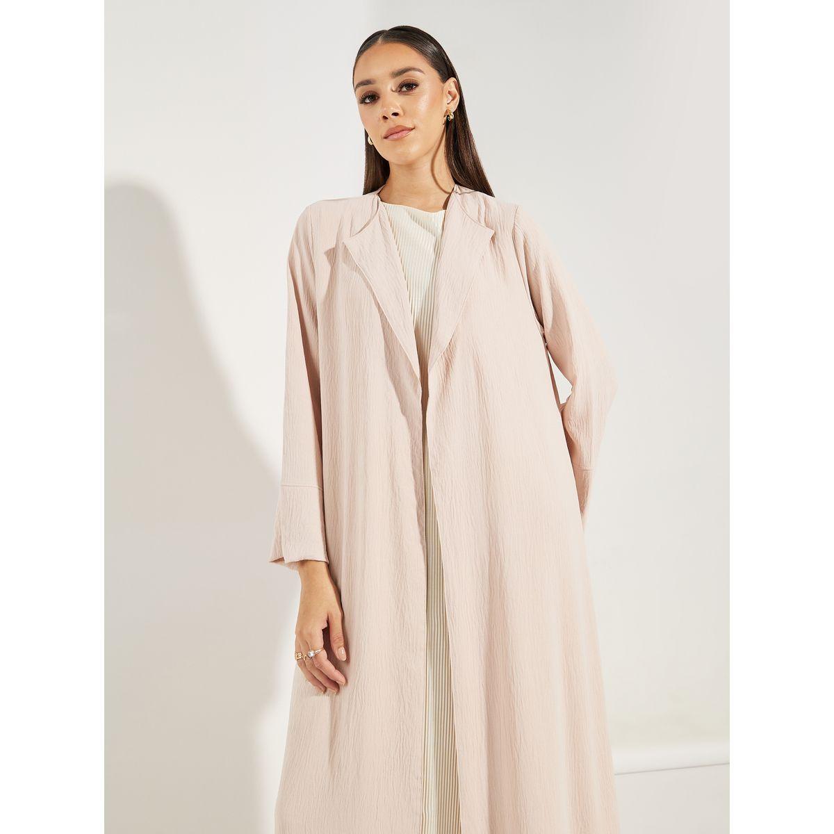 Styli Textured Abaya with Hijab-women-clothingaccessories-scarves-image-4