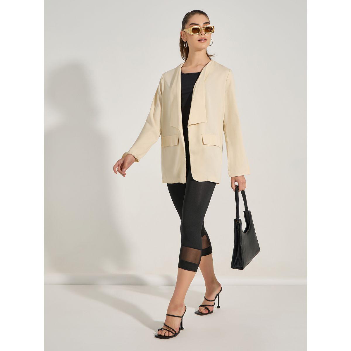 Styli Solid Lapel Collar Blazer-women-clothing-coatsandjackets-blazers-image-2