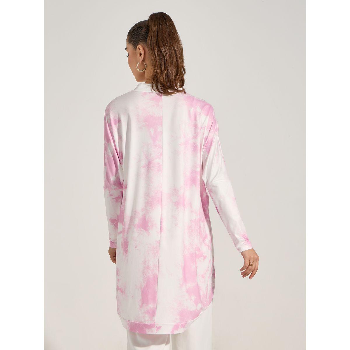 Styli Tie & Dye Midi Length Kimono-women-clothing-shirtsandblouses-shirts-image-4