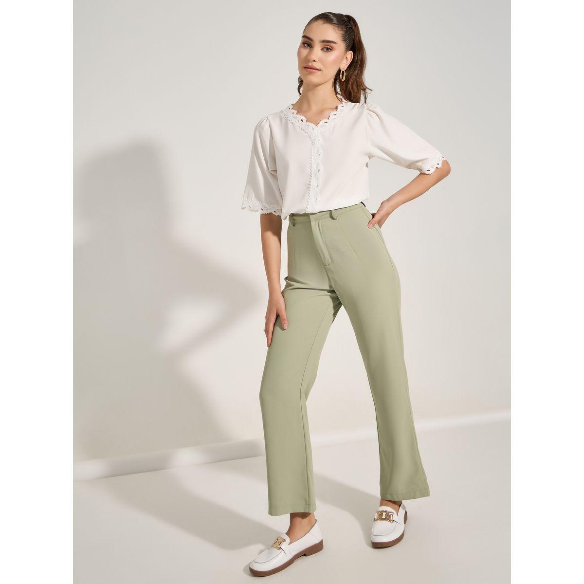 Styli Lace Insert V Neck Blouse-women-clothing-shirtsandblouses-blouses-image-2