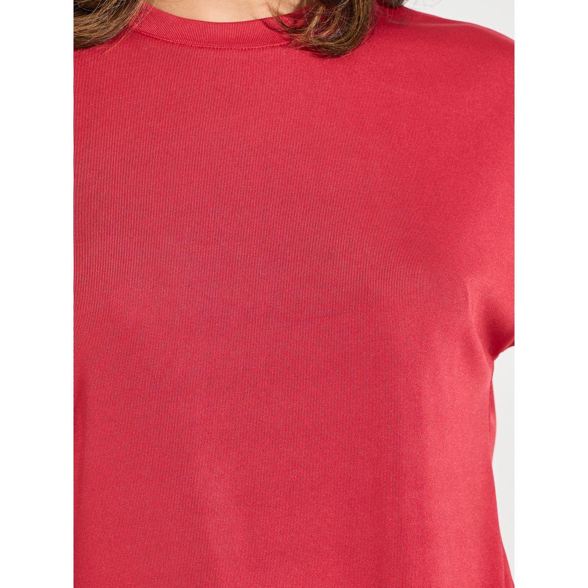 Luxewave X Styli  Solid Round Neck Knit Top-women-clothing-shirtsandblouses-blouses-image-4