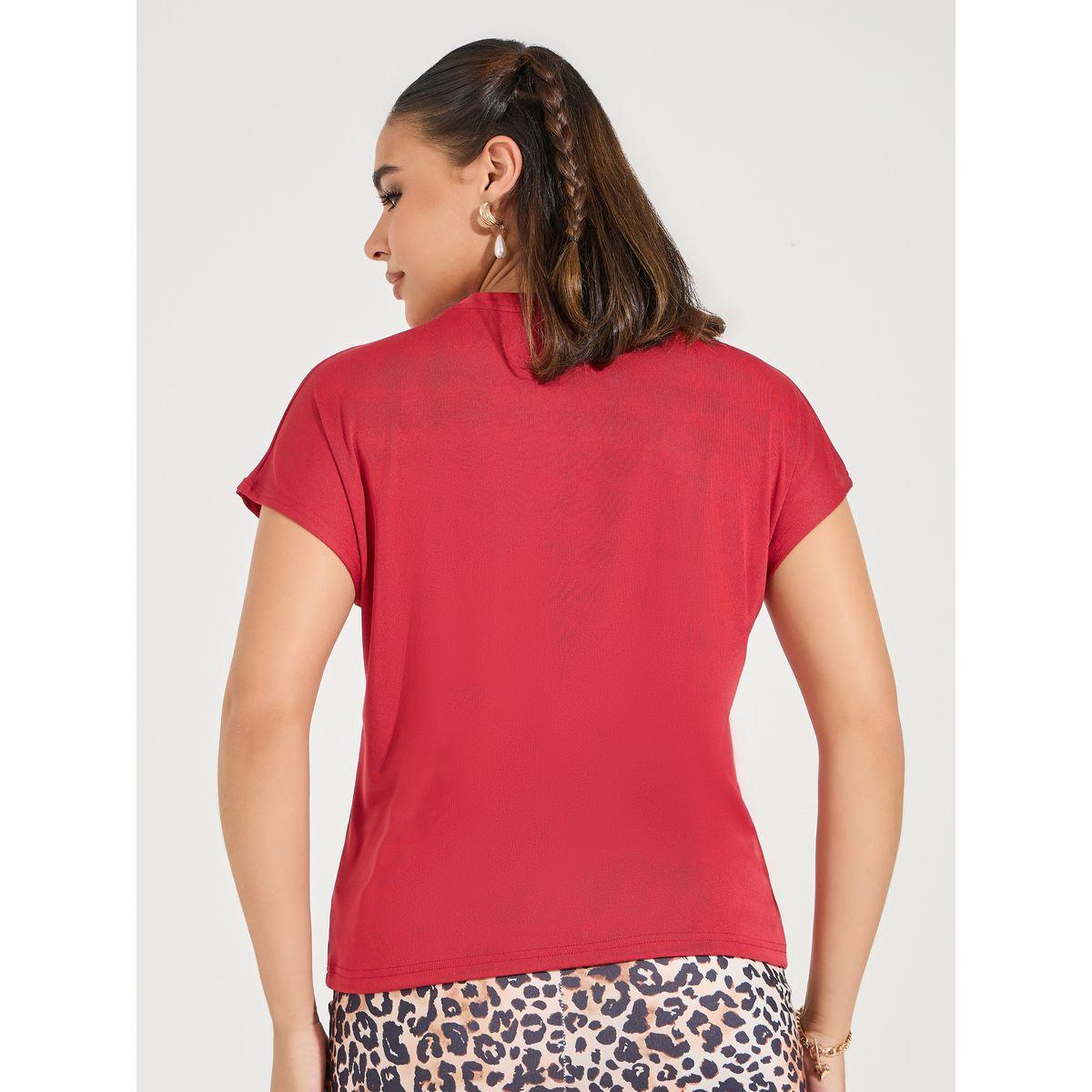 Luxewave X Styli  Solid Round Neck Knit Top-women-clothing-shirtsandblouses-blouses-image-5