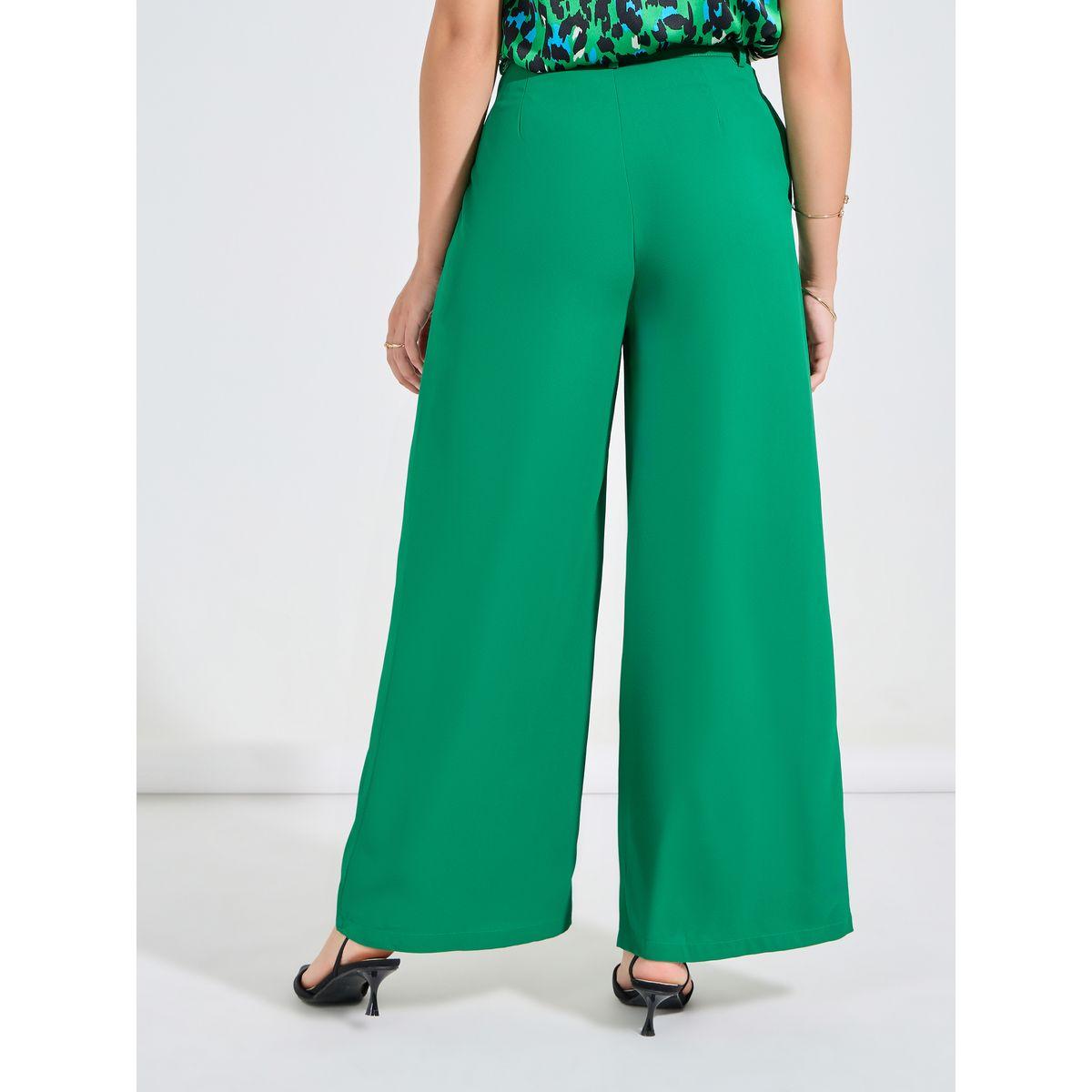 بنطال سادة بارجل واسعة لوكس ويف × ستايلي-women-clothing-bottoms-trousers-image-4