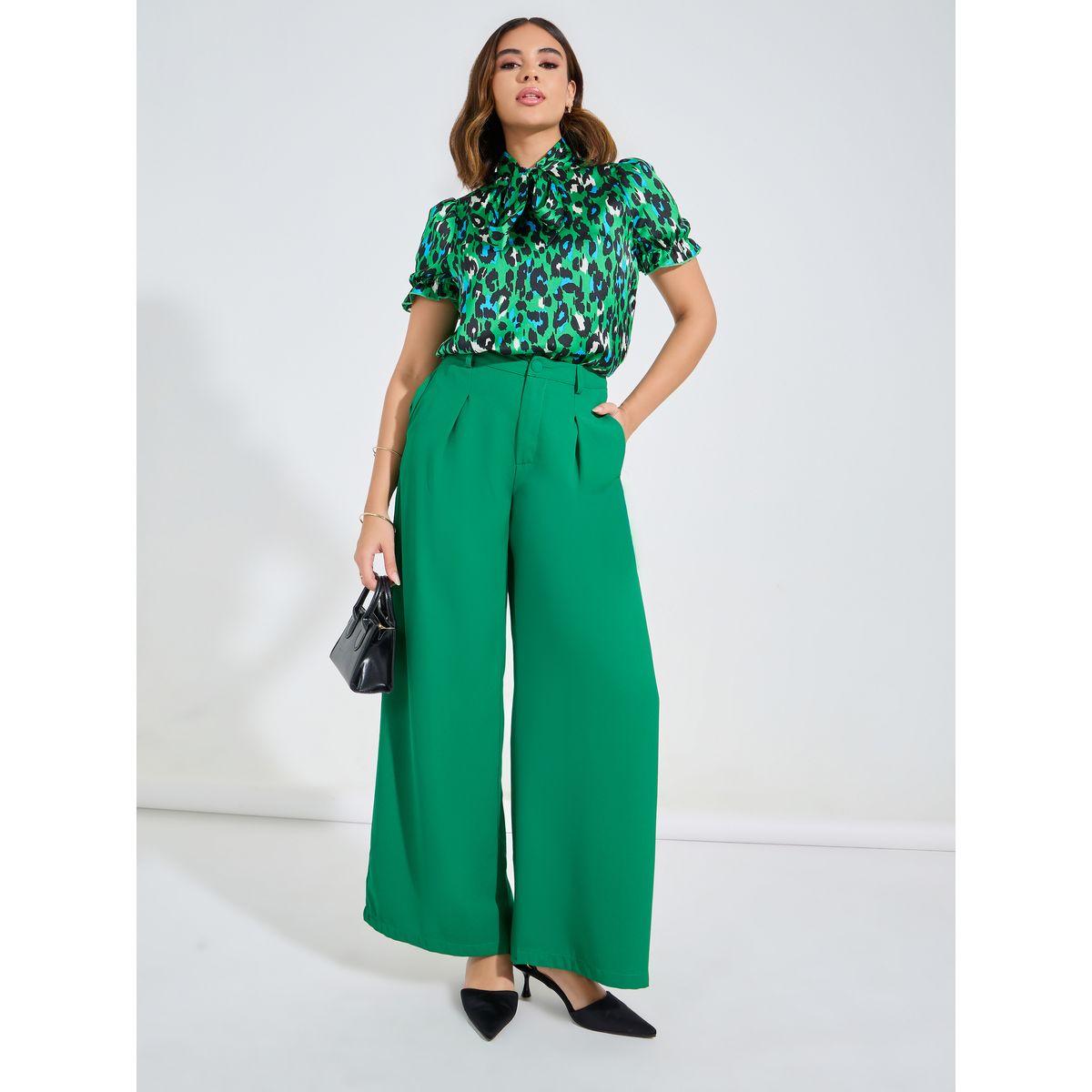 Luxewave X Styli  Leopard Print Tie-Up Neck Blouse-women-clothing-shirtsandblouses-blouses-image-2