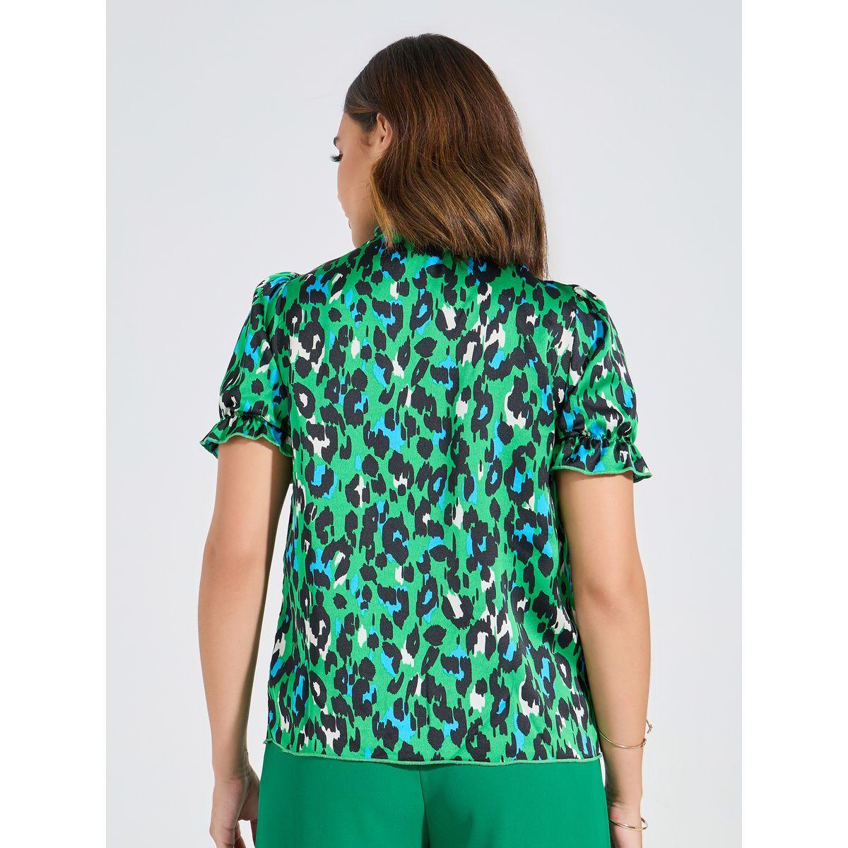 Luxewave X Styli  Leopard Print Tie-Up Neck Blouse-women-clothing-shirtsandblouses-blouses-image-5