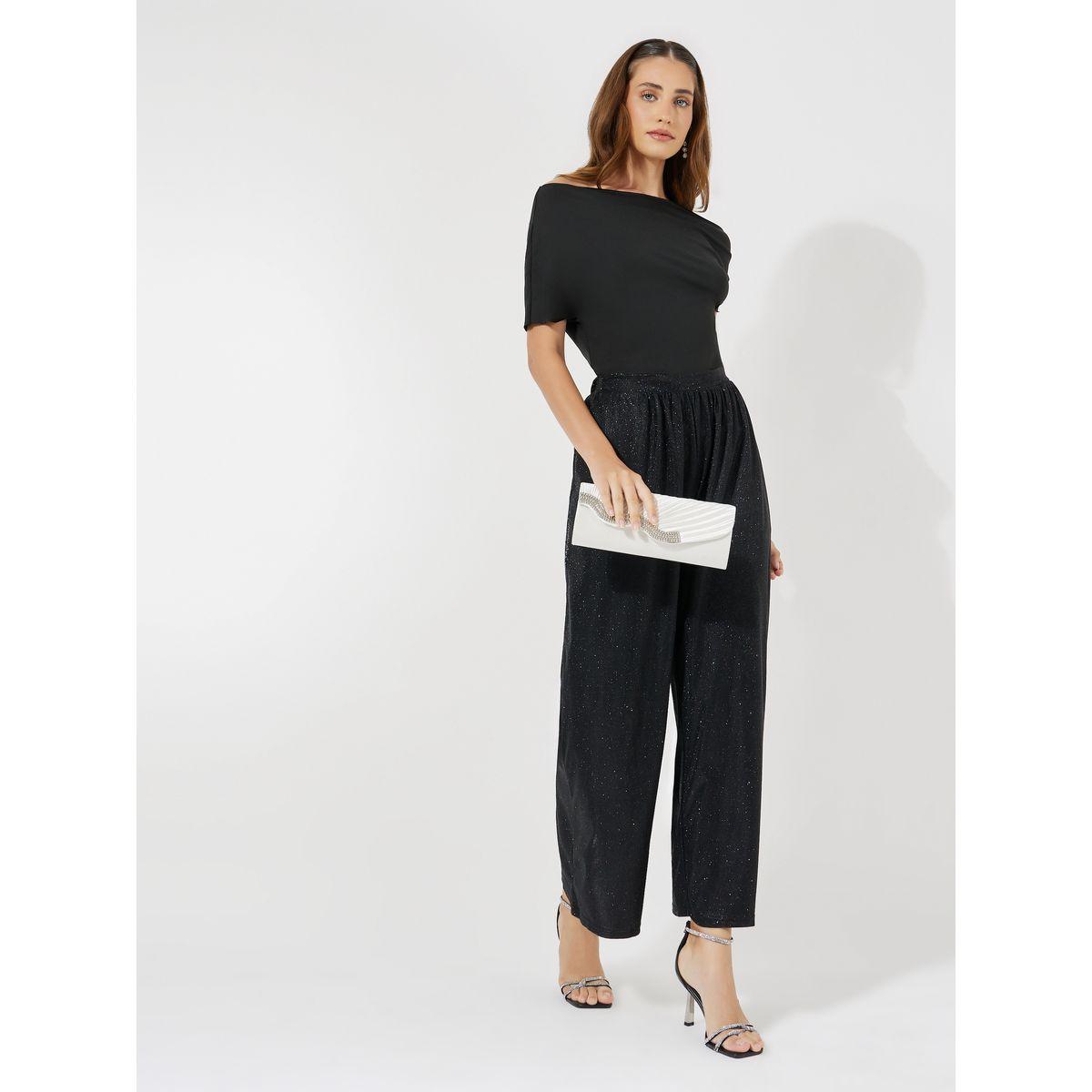 بنطال بارجل واسعة وخصر مطاطي لوكس ويف × ستايلي-women-clothing-bottoms-trousers-image-1
