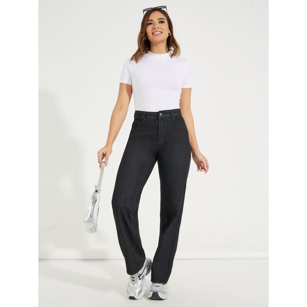 جينز سادة بقصة ارجل مستقيمة-women-clothing-bottoms-jeans-image-1