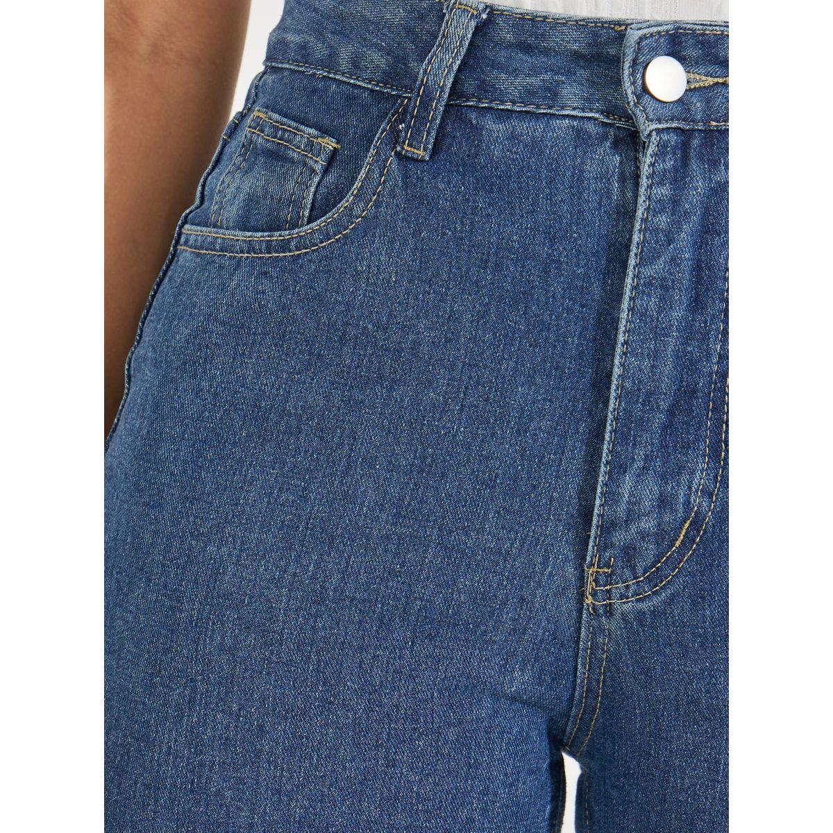 Styli Solid Ankle Length Straight Fit Jeans-women-clothing-bottoms-jeans-image-3
