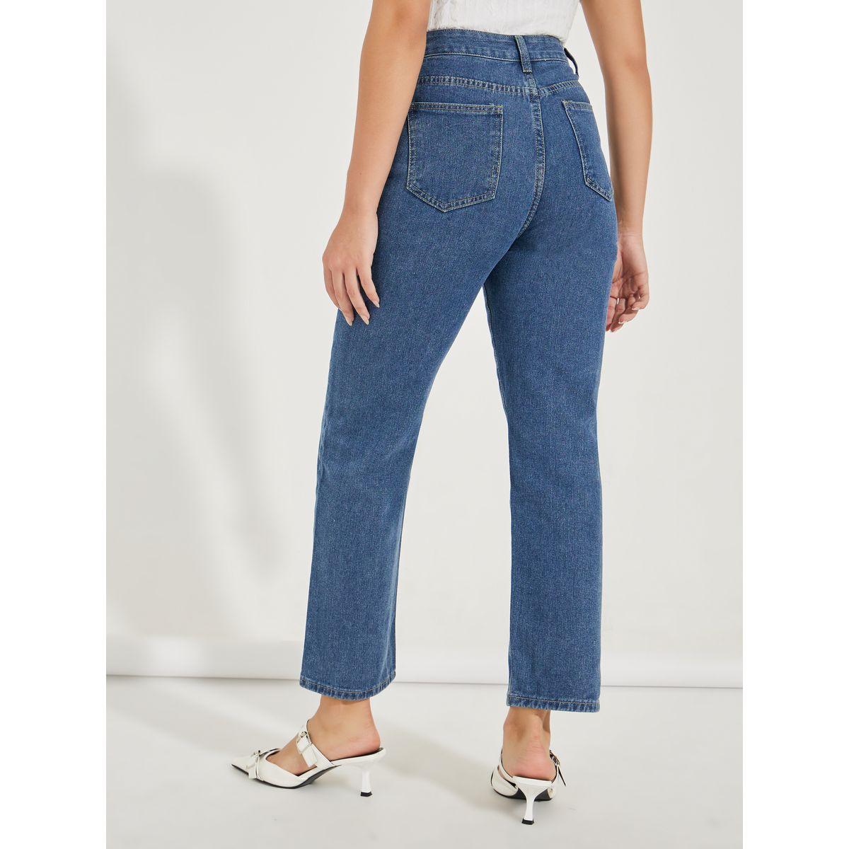 جينز سادة بطول الكاحل مع ارجل مستقيمة-women-clothing-bottoms-jeans-image-4