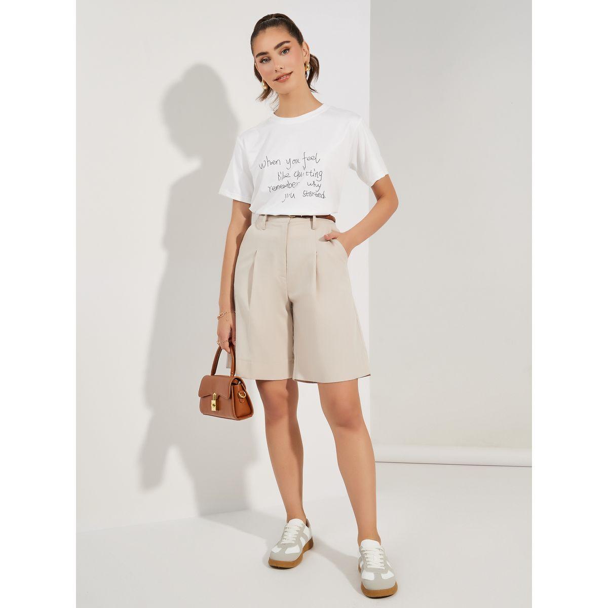 Styli Regular Fit Slogan Print Round Neck T-Shirt-women-clothing-tshirts-image-3