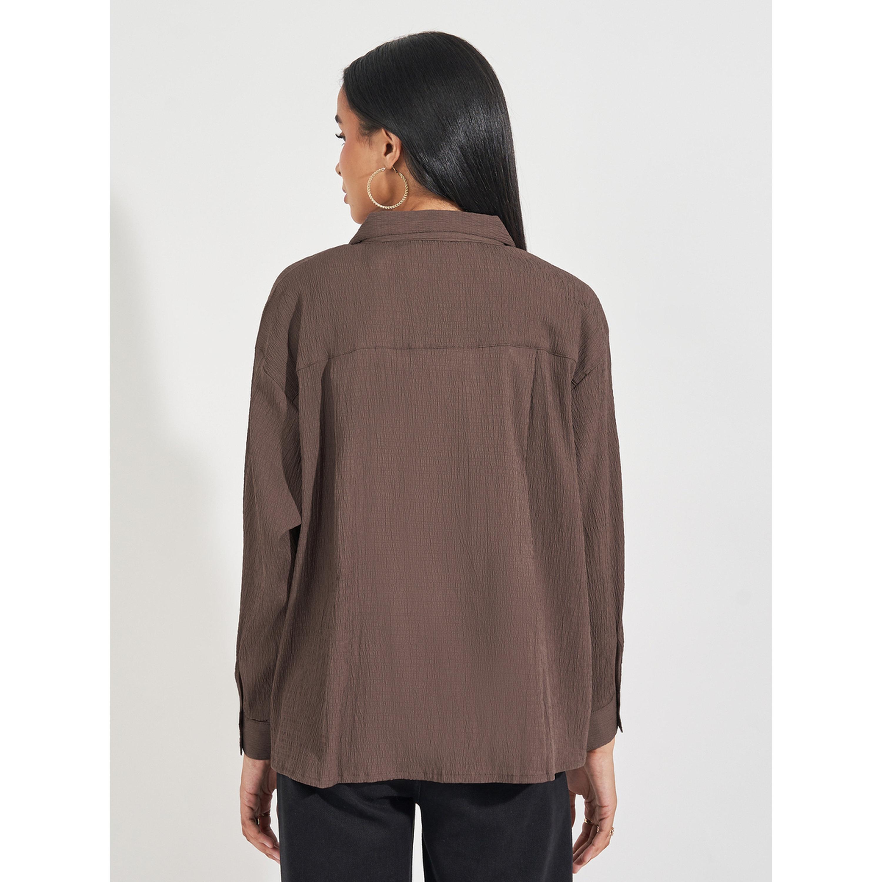 بلوزة بأكمام طويلة وملمس بارز-women-clothing-shirtsandblouses-shirts-image-4