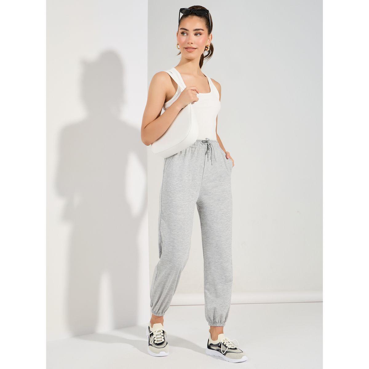 جوغر سادة بارجل مستقيمة مع رباط خصر-women-clothing-bottoms-joggers-image-3