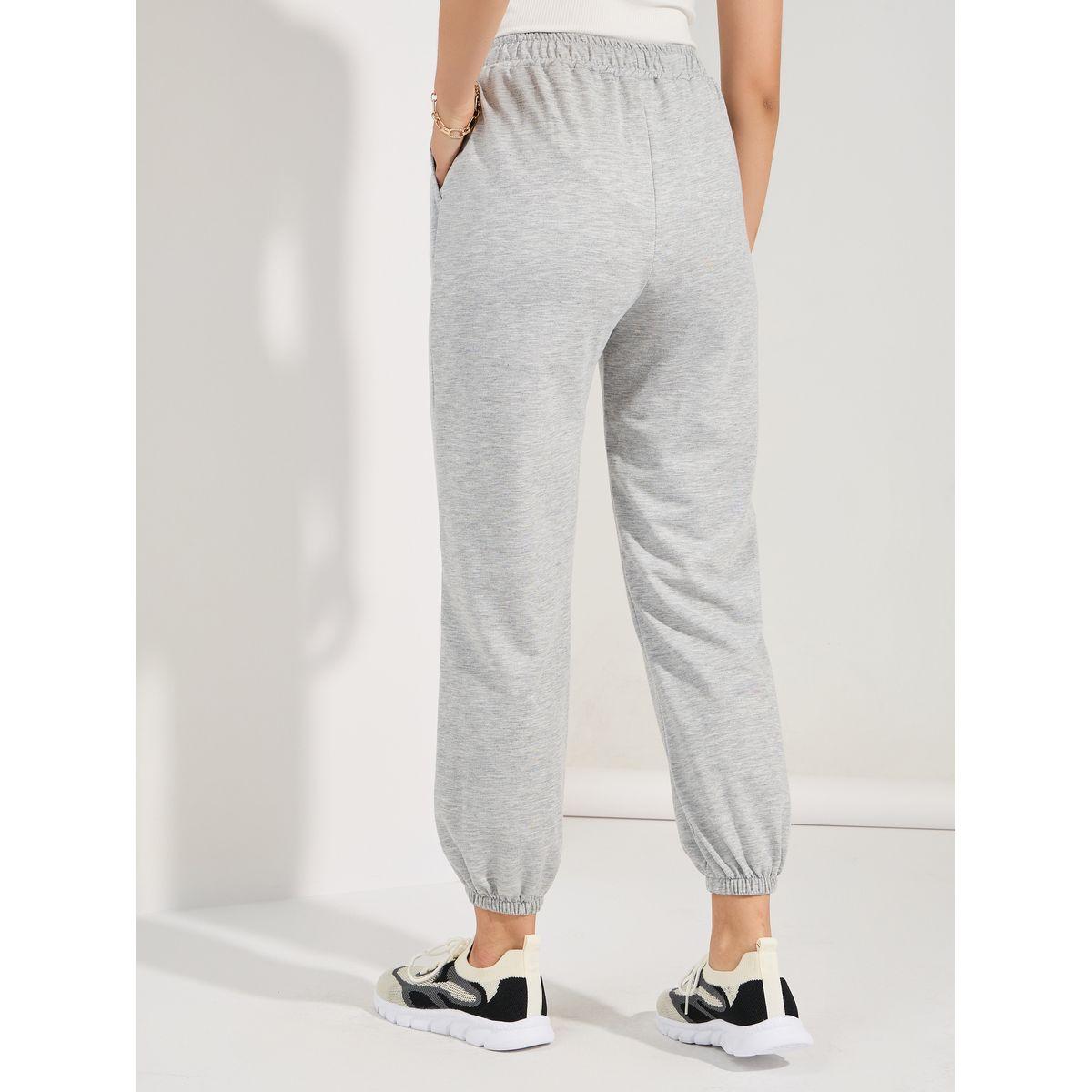 جوغر سادة بارجل مستقيمة مع رباط خصر-women-clothing-bottoms-joggers-image-1