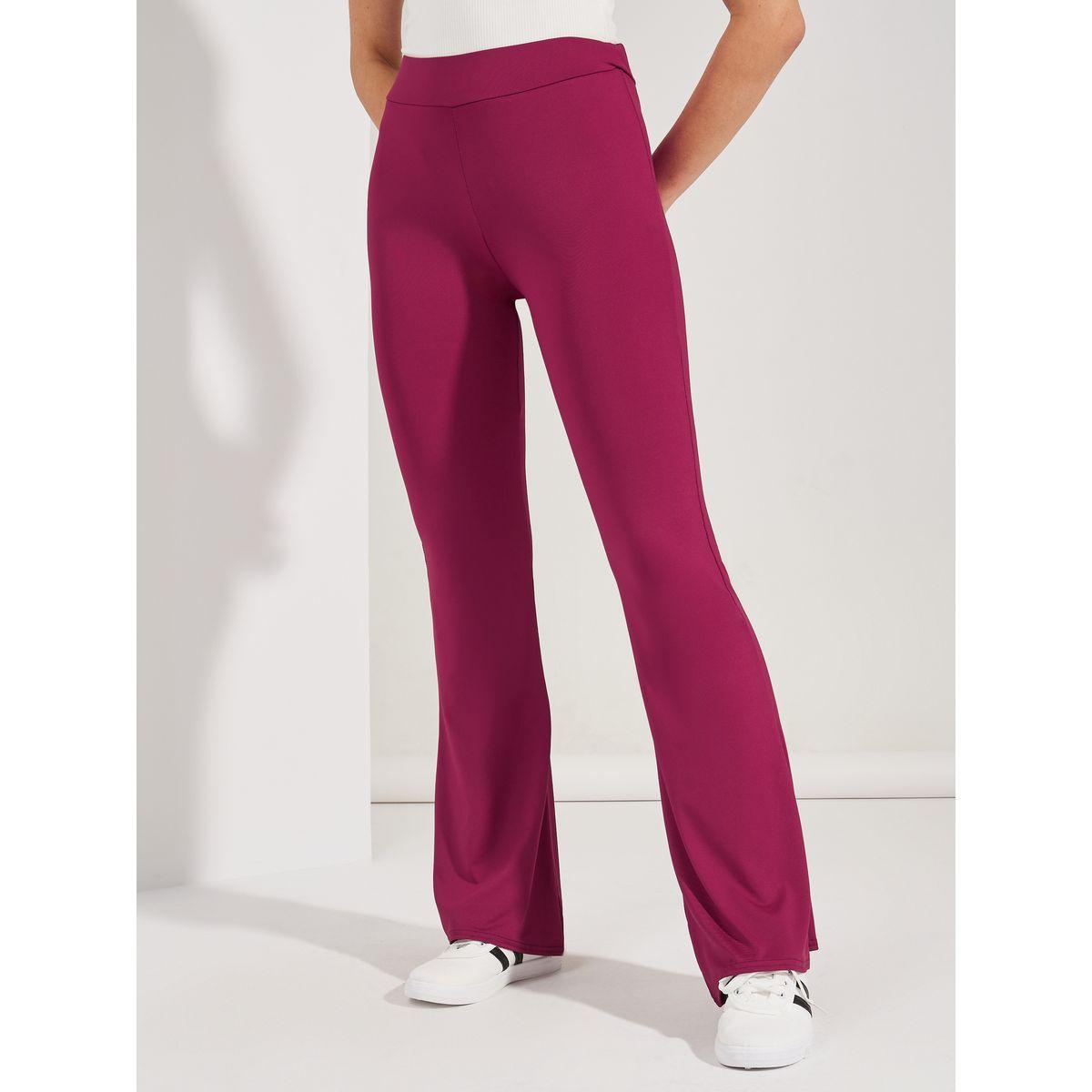 Styli Solid Flare Leggings-women-clothing-bottoms-leggings-image-1