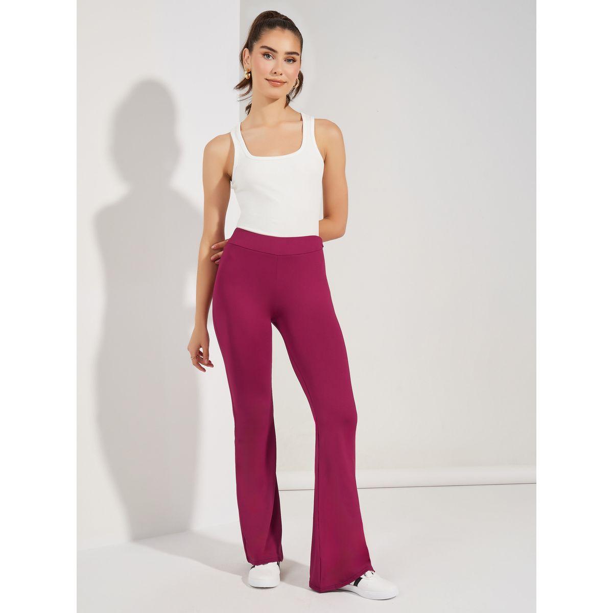 Styli Solid Flare Leggings-women-clothing-bottoms-leggings-image-2