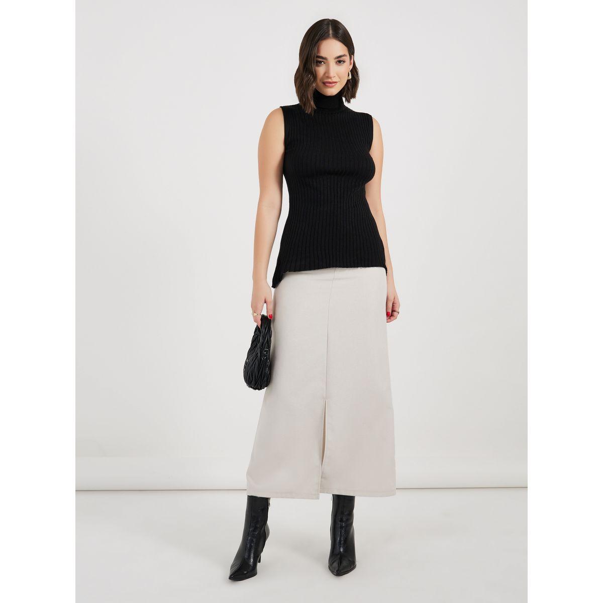 Styli Fitted Regular Length Sleeveless Turtle Neck Sweater-women-clothing-cardigansandjumpers-jumpers-image-2