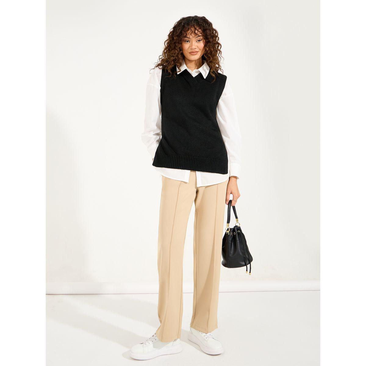 Styli Regular Fit Regular Length Knit Vest-women-clothing-cardigansandjumpers-jumpers-image-3