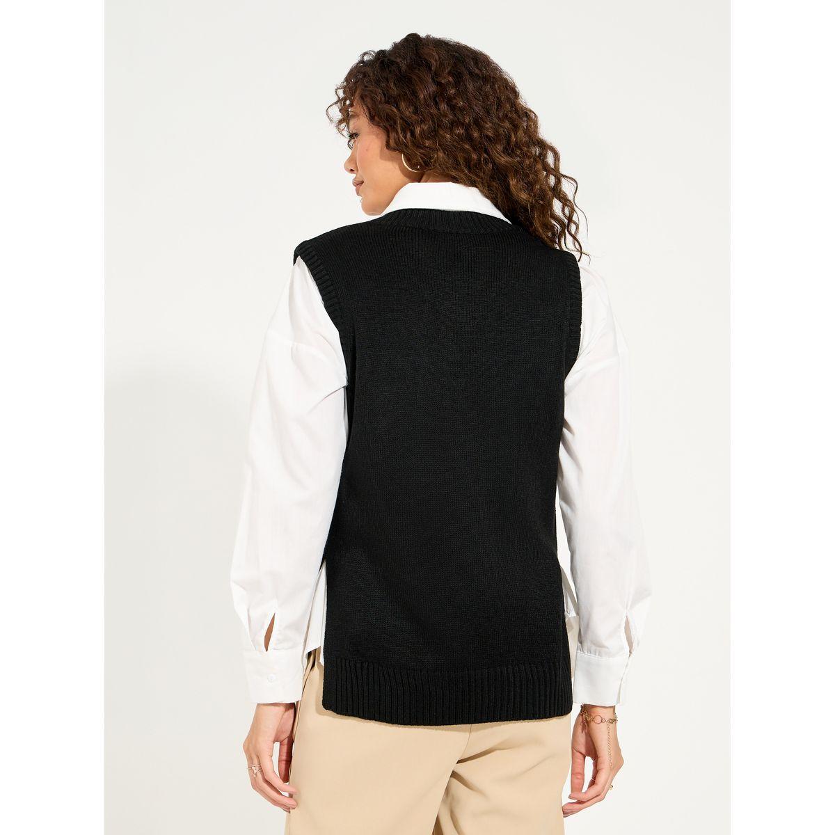 Styli Regular Fit Regular Length Knit Vest-women-clothing-cardigansandjumpers-jumpers-image-5