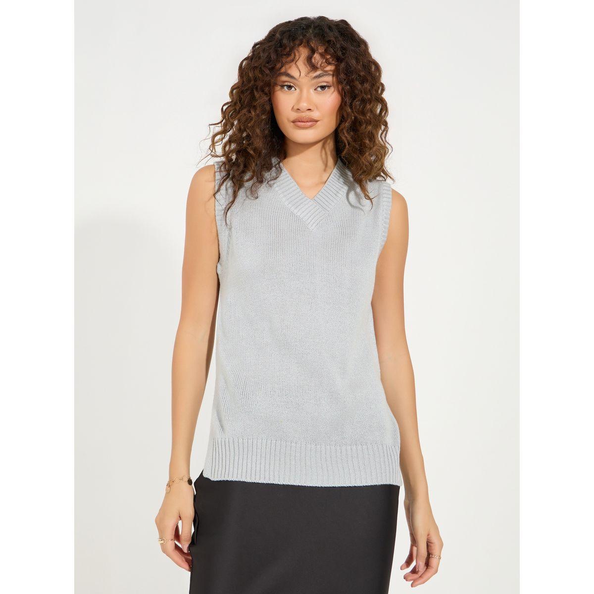 Styli Regular Fit Regular Length Knit Vest-women-clothing-cardigansandjumpers-jumpers-image-2