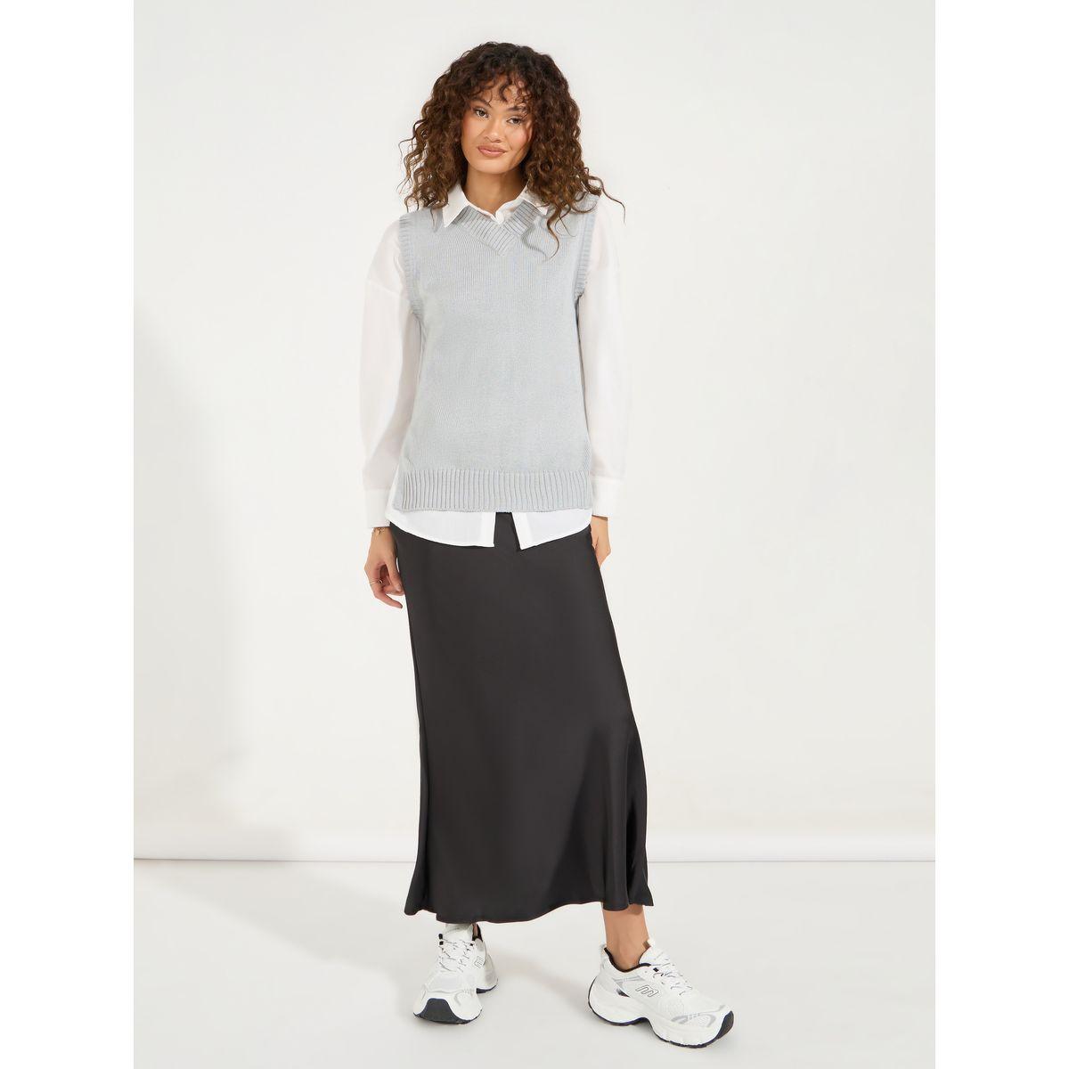 Styli Regular Fit Regular Length Knit Vest-women-clothing-cardigansandjumpers-jumpers-image-3