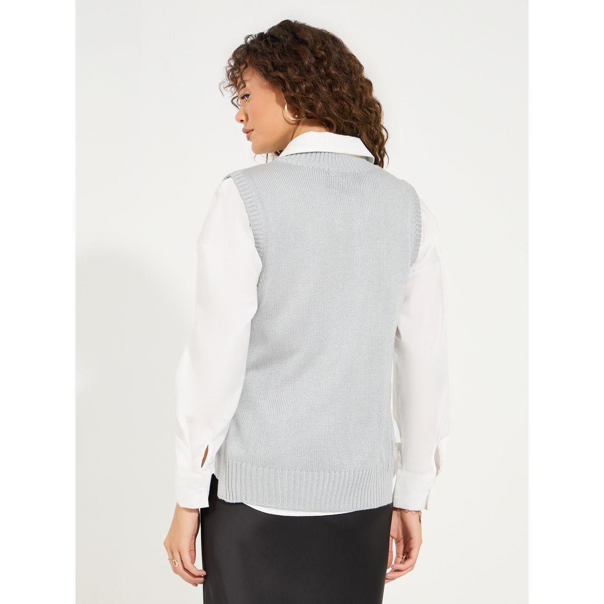 Styli Regular Fit Regular Length Knit Vest-women-clothing-cardigansandjumpers-jumpers-image-5