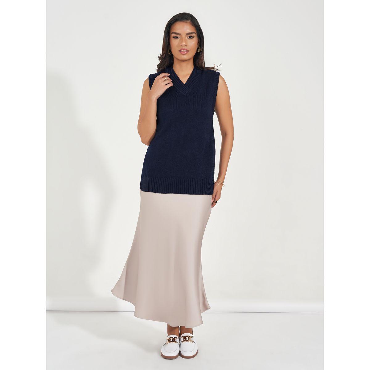 Styli Regular Fit Regular Length Knit Vest-women-clothing-cardigansandjumpers-jumpers-image-2