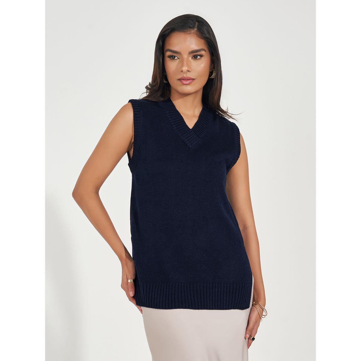 Styli Regular Fit Regular Length Knit Vest-women-clothing-cardigansandjumpers-jumpers-image-3