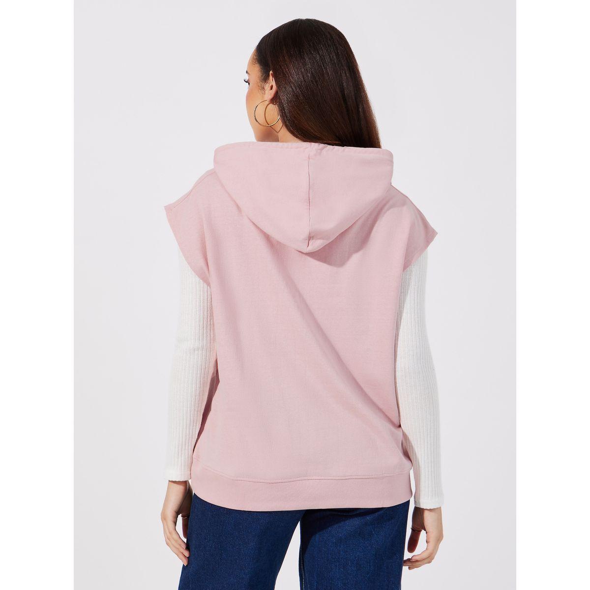 Styli Regular Fit Sleeveless Hoodie with Dropped Shoulder-women-winterwear-hoodiesandsweatshirts-hoodies-image-4