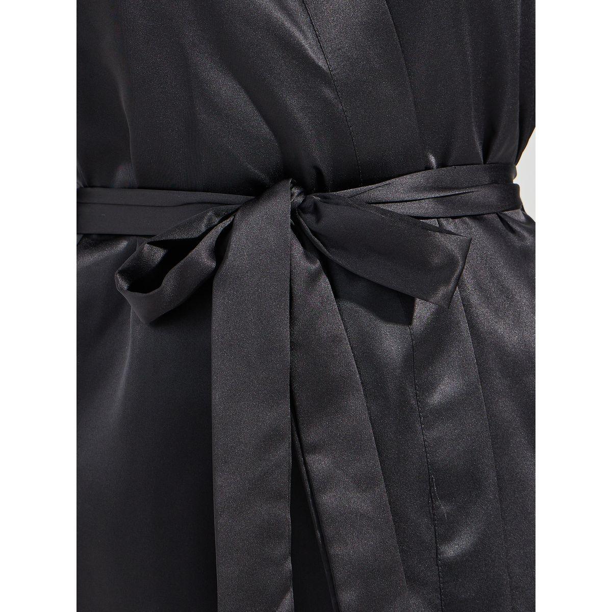 Styli Unwind Solid Satin Belted Robe-women-clothing-nightwear-robes-image-3