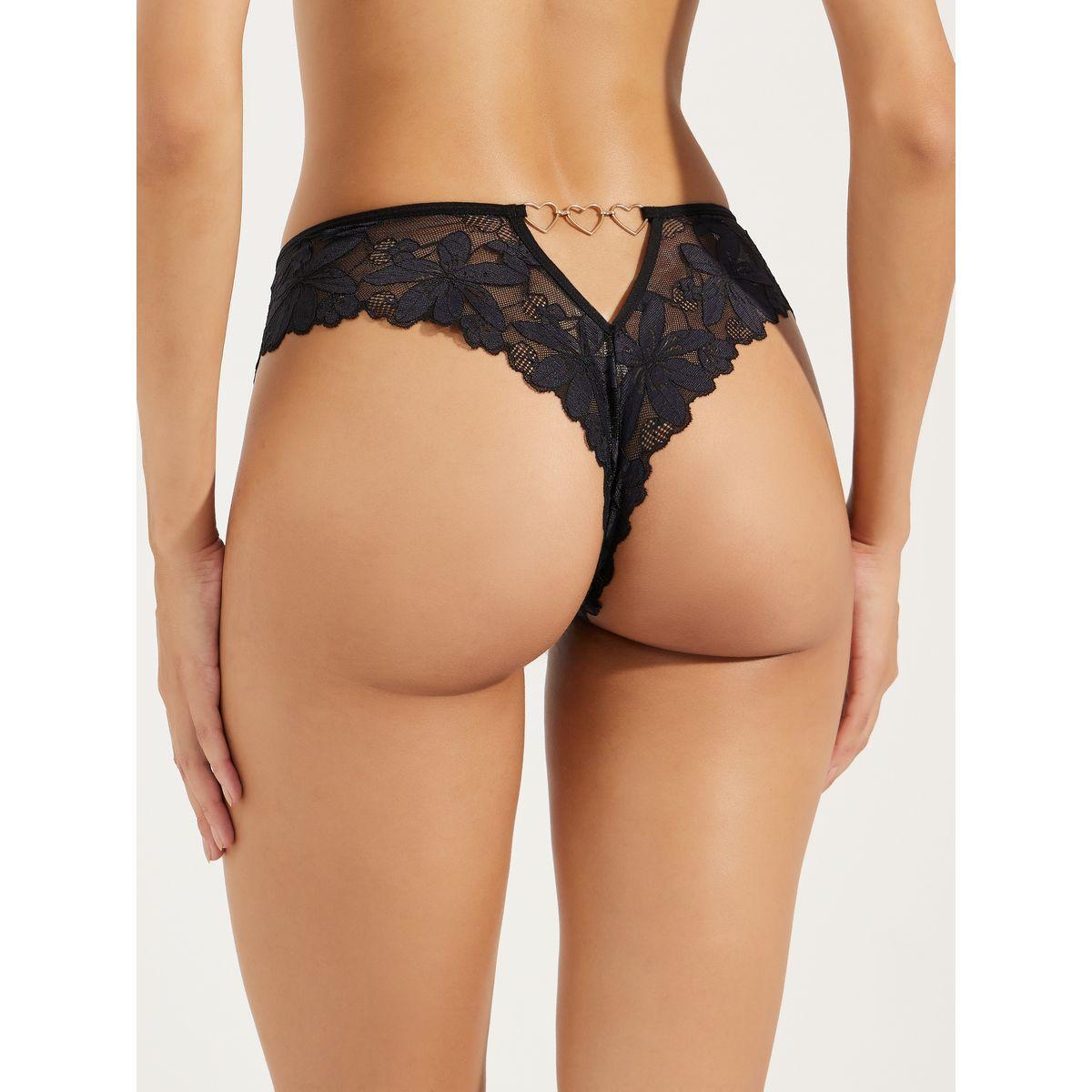 سروال داخلي برازيلي بدانتيل مع حلية معدن بشكل قلب-women-clothing-lingerie-panties-image-3