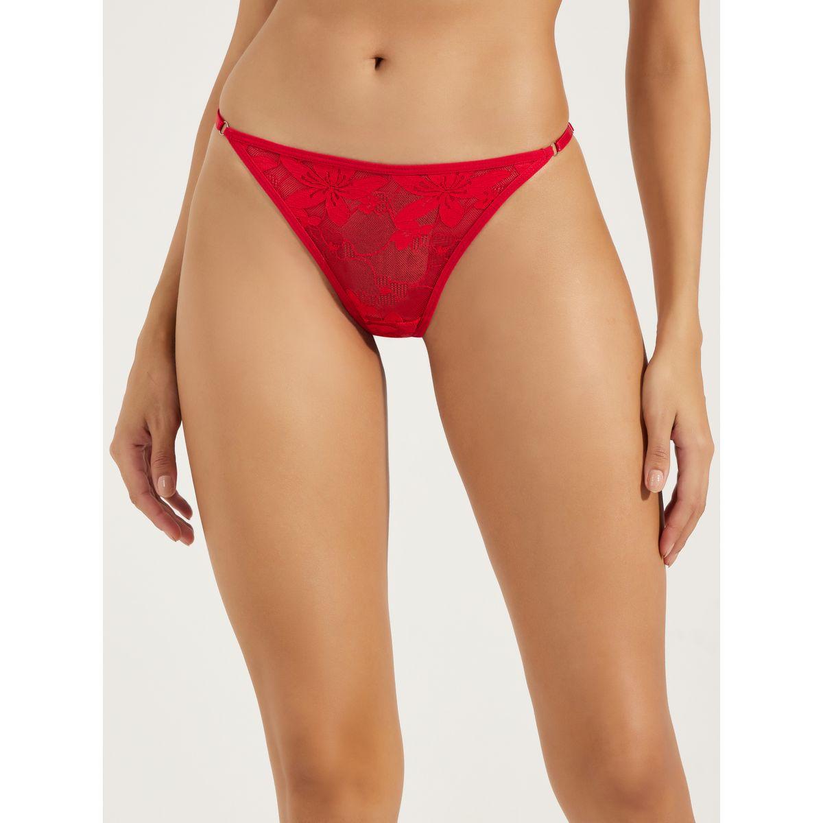 Styli Pack of 3 - Ring Detail All Over Lace Thong-women-clothing-lingerie-panties-image-3