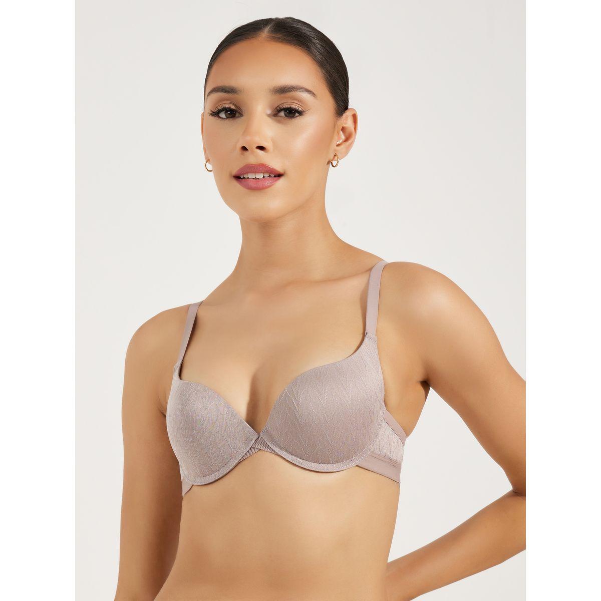 Styli Padded Wired Lace Detail Push Up Bra-women-clothing-lingerie-bras-image-1