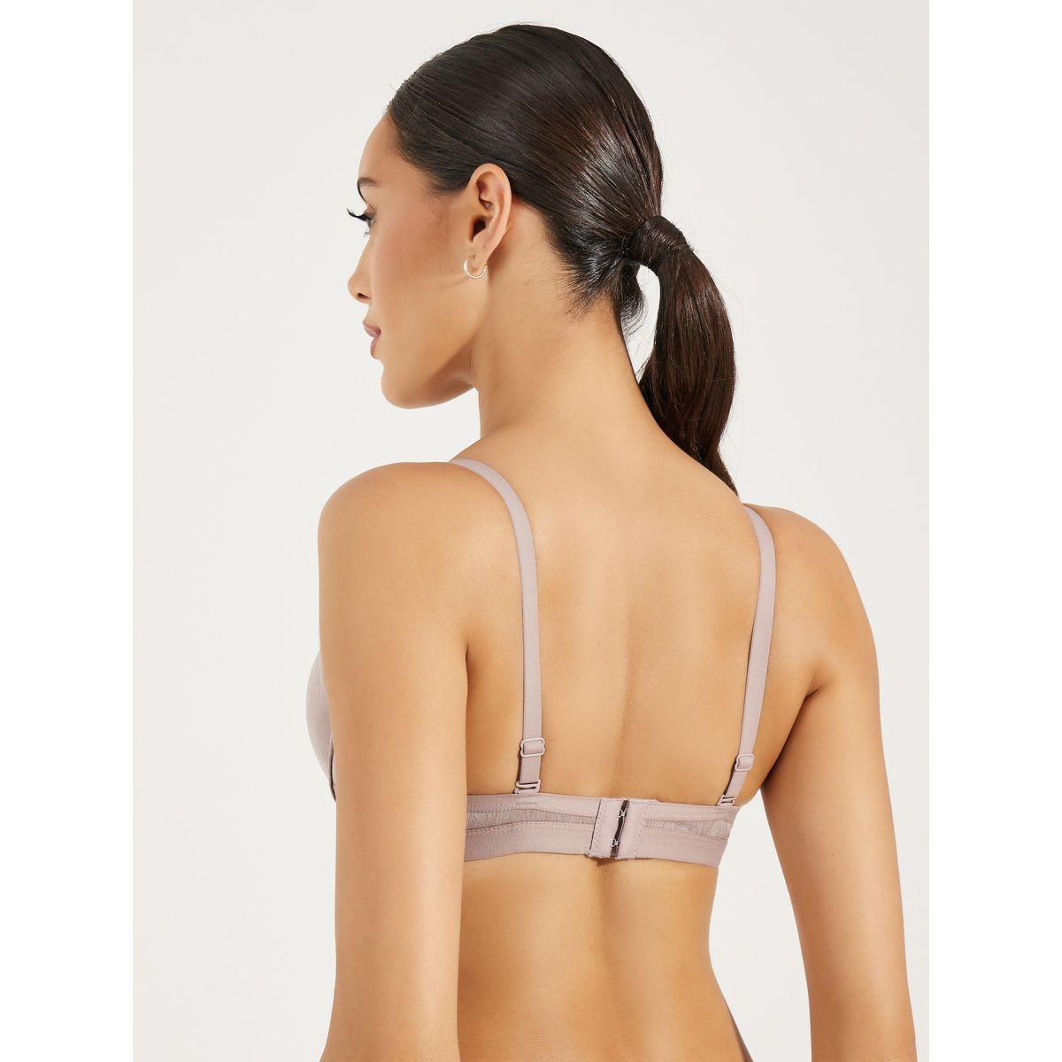 Styli Padded Wired Lace Detail Push Up Bra-women-clothing-lingerie-bras-image-3