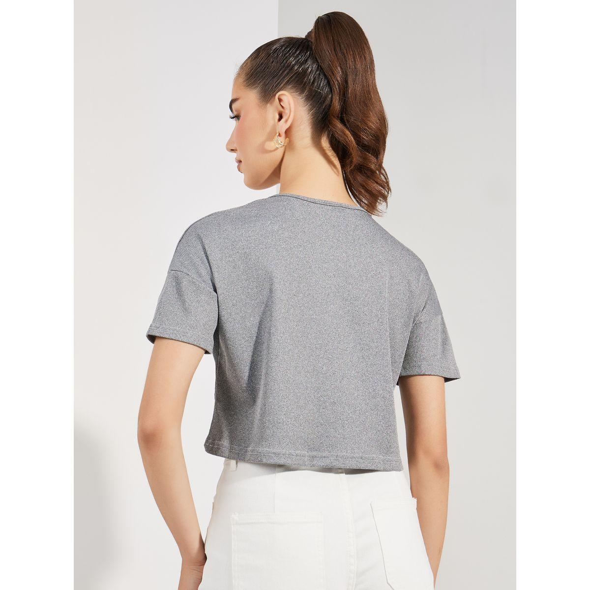 Styli Front Button Short Sleeve Crop T-Shirt-women-clothing-tshirts-image-4