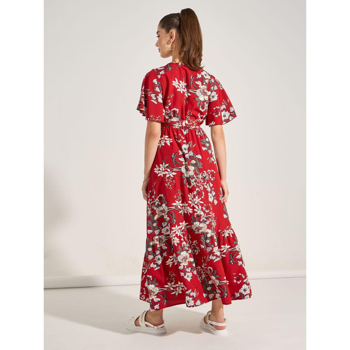 Styli Floral Print Belted Maxi Dress-women-clothing-dresses-image-4