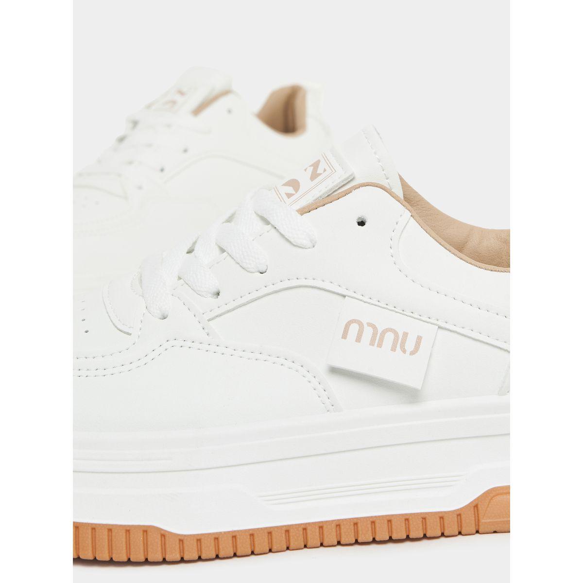 Styli Patch Detail Lace Up Skater Shoes-women-shoes-sneakers-image-4