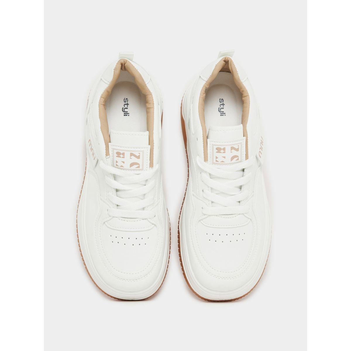Styli Patch Detail Lace Up Skater Shoes-women-shoes-sneakers-image-5