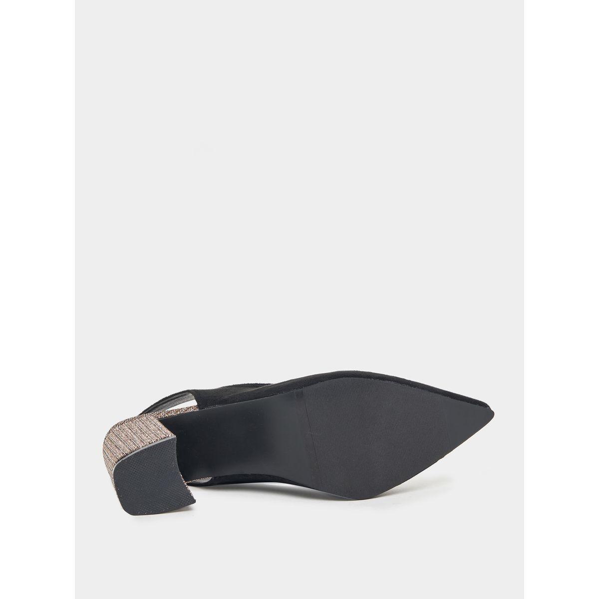 Styli Pointed Toe Slingback Chunky Pumps-women-shoes-heels-image-6