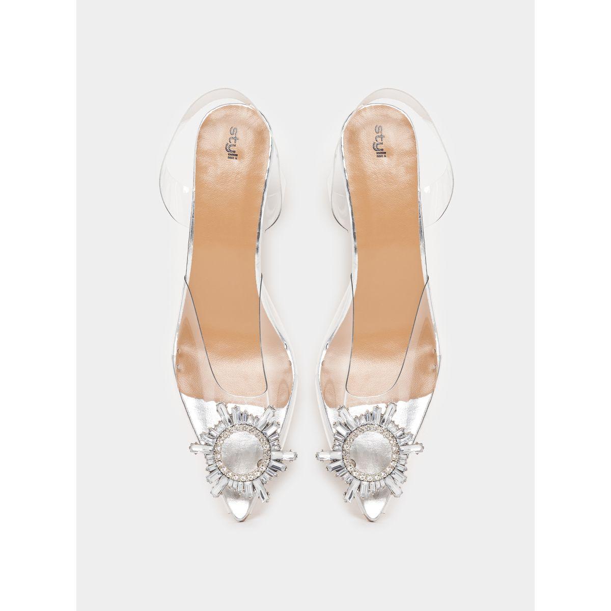 Styli Transparent Rhinestone Decor Pumps-women-shoes-heels-image-4