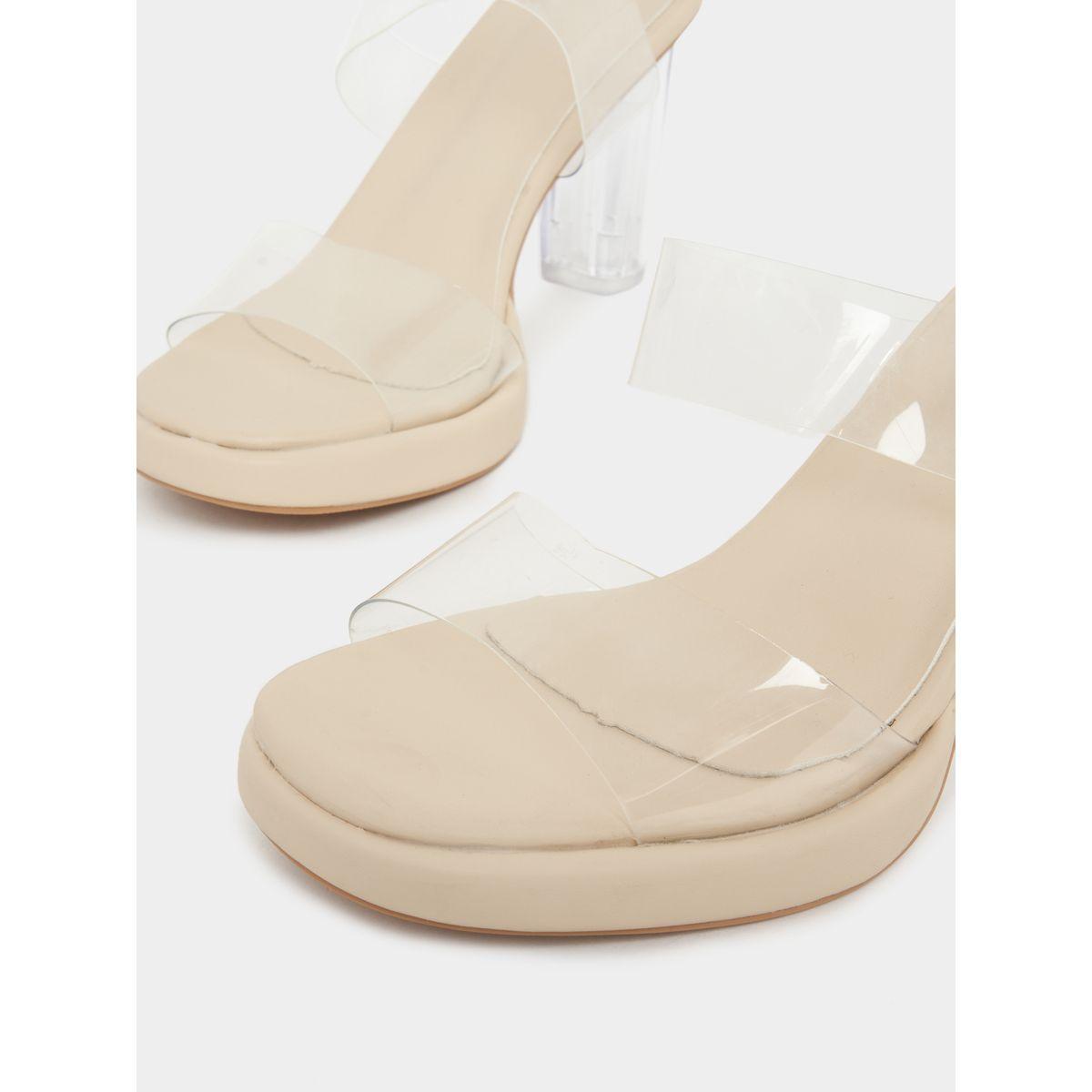 Styli Transparent Strap Square Toe Sandals-women-shoes-heels-image-3