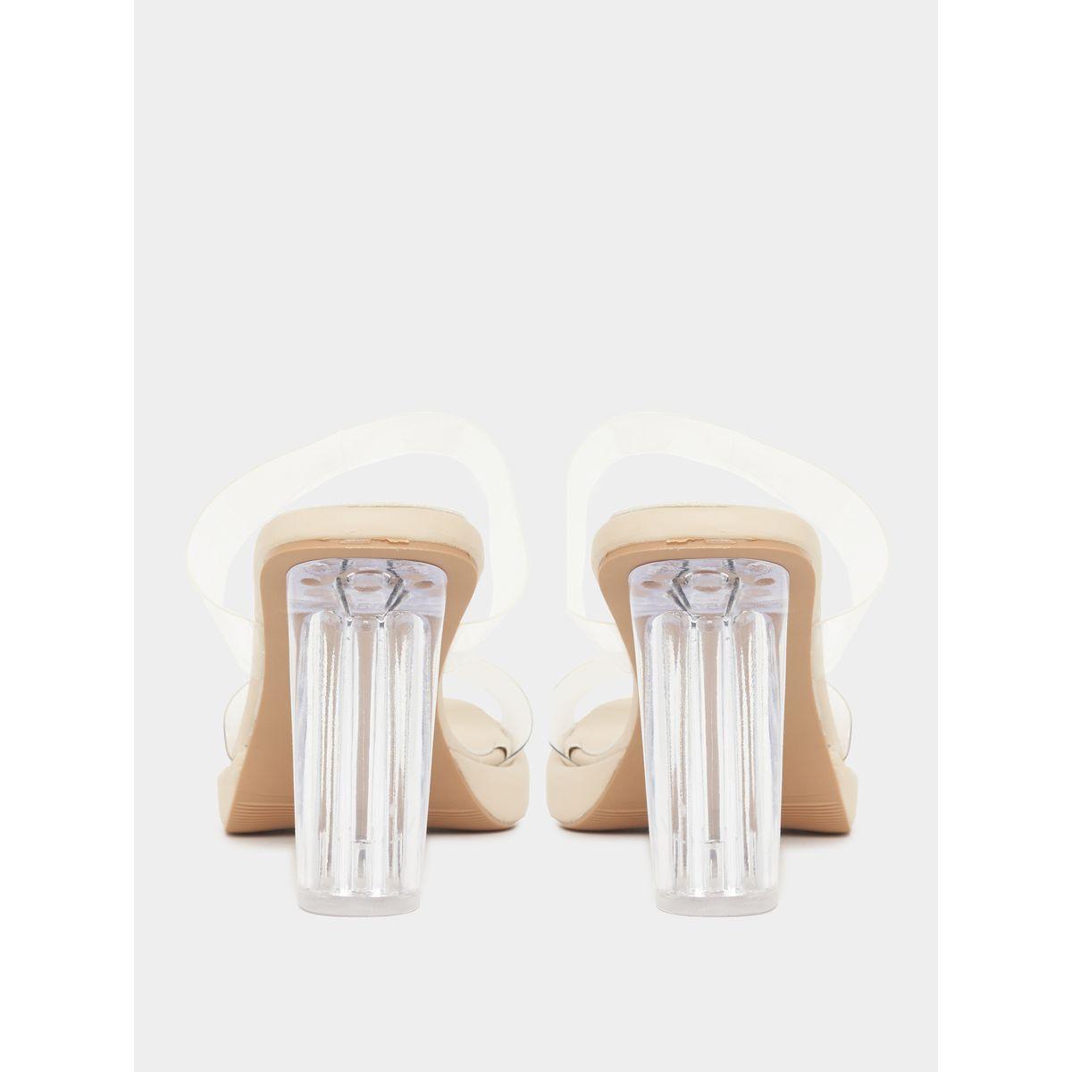 Styli Transparent Strap Square Toe Sandals-women-shoes-heels-image-4