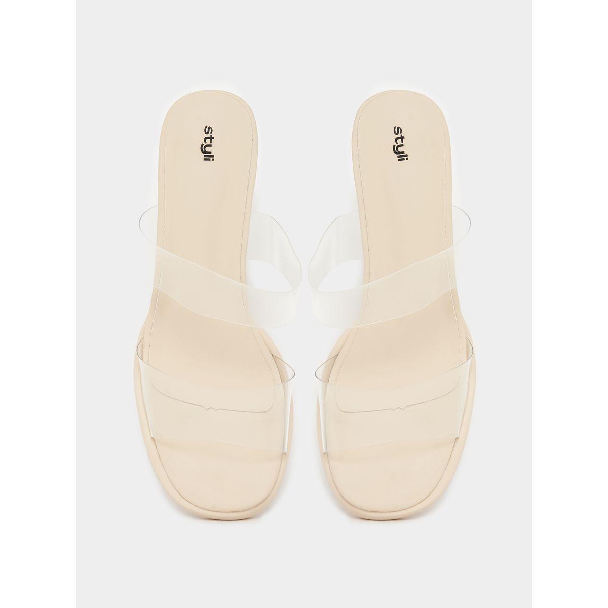 Styli Transparent Strap Square Toe Sandals-women-shoes-heels-image-5